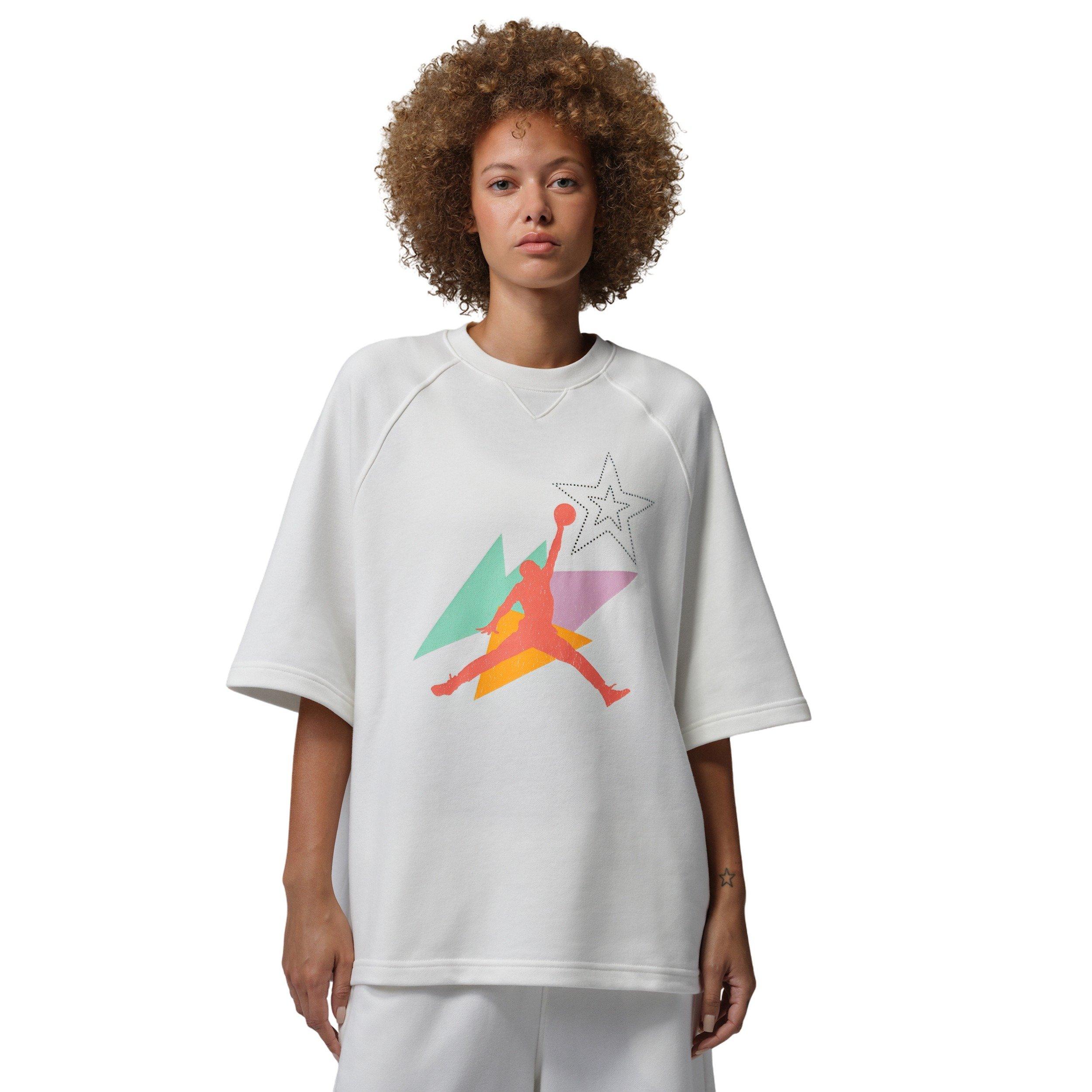 Jordan Women's Brooklyn Fleece French Terry Short Sleeve Tee